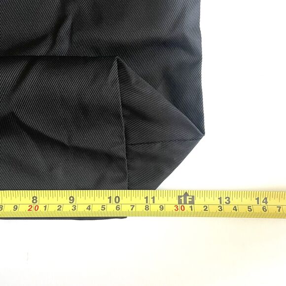 Brighton Silver Heart Brown Leather Handles Black Nylon Long Tote Bag - Picture 12 of 16